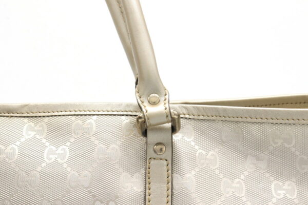 11920940 4 Gucci GG Implement Tote Bag Leather Silver