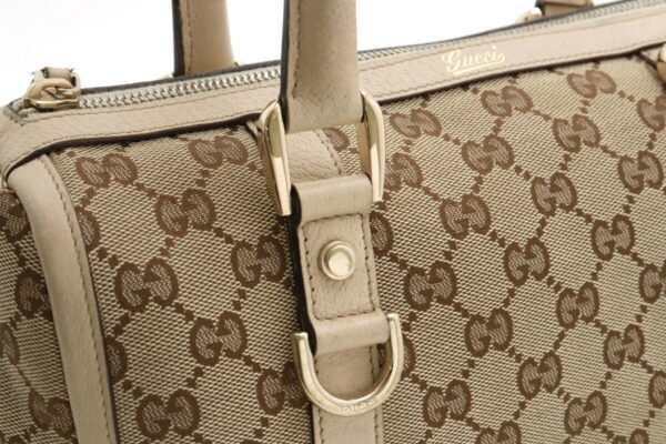 11921064 4 Gucci GG Shoulder Bag Mini Leather Khaki Beige