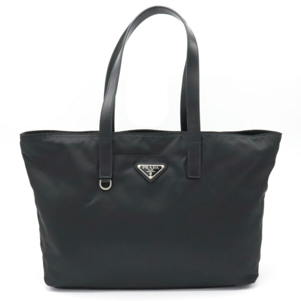 11921101 Prada Shoulder Tote Nylon Leather Nero Black