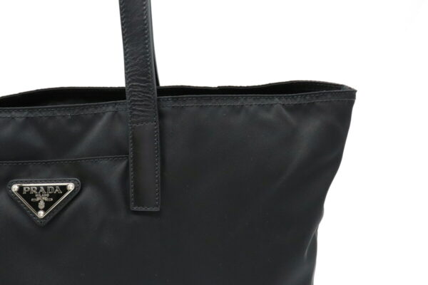 11921101 3 Prada Shoulder Tote Nylon Leather Nero Black