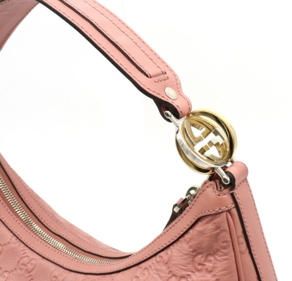 11930365 4 Gucci Guccisima Shoulder Bag Leather Pink