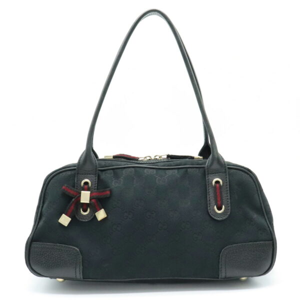 11930383 Gucci Princy GG Sherry Line Shoulder Mini Black Red