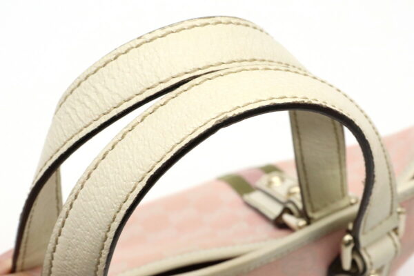 11930696 3 Gucci GG Mini Tote Bag Handbag Pink Ivory Green