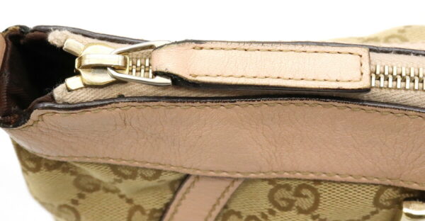 11930697 5 Gucci GG Abbey Shoulder Bag Crossbod Khaki Beige Pink