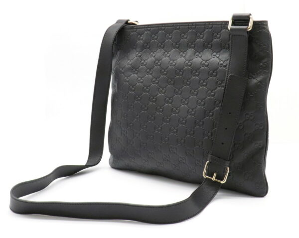 11931043 1 Gucci Guccisima Crossbody Bag Leather Black