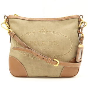 11931097 Prada Crossbody Bag Denim Orange