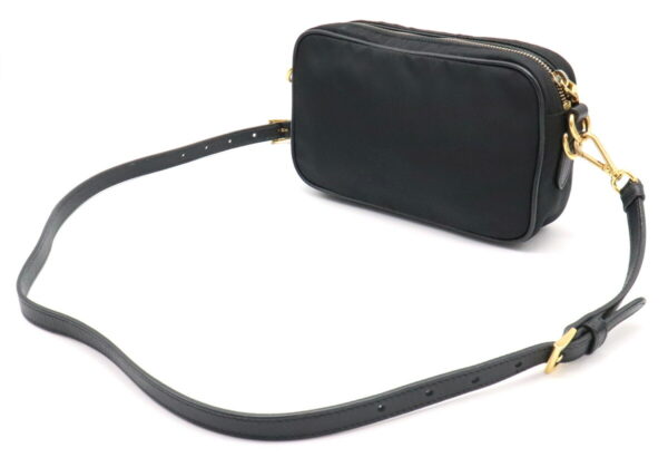 11931134 1 Prada Shoulder Bag Diagonal Messenger Nylon Leather Nero Hardware