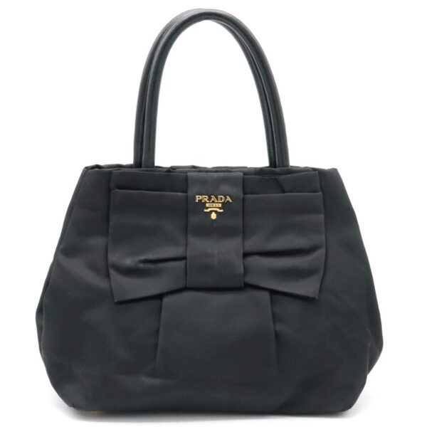 11931501 Prada Tote Bag Nylon Nero Black Hardware