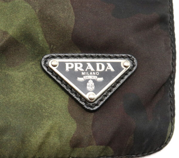 11931527 8 Prada Shoulder Bag Camouflage Nylon Green Multicolor