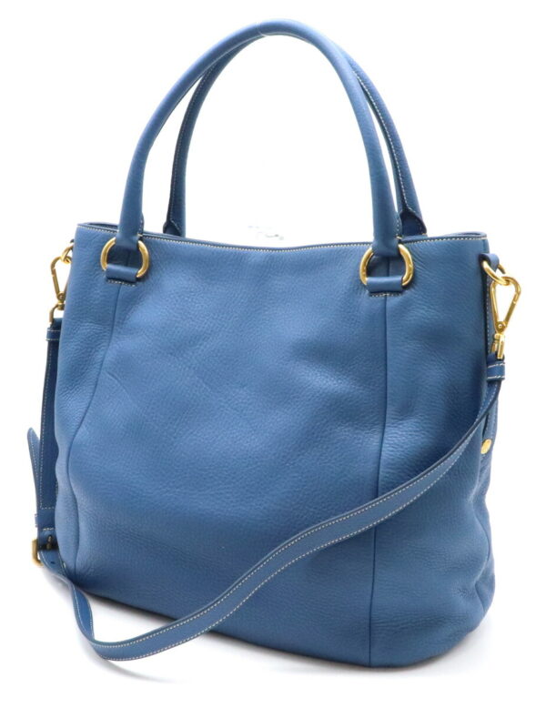 11940340 1 Prada 2WAY Shoulder Bag Leather Cobalto Blue