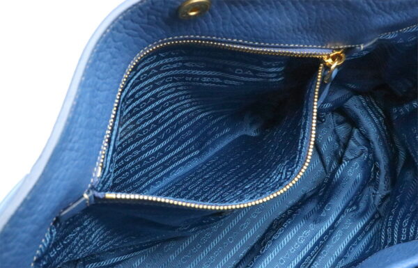 11940340 6 Prada 2WAY Shoulder Bag Leather Cobalto Blue