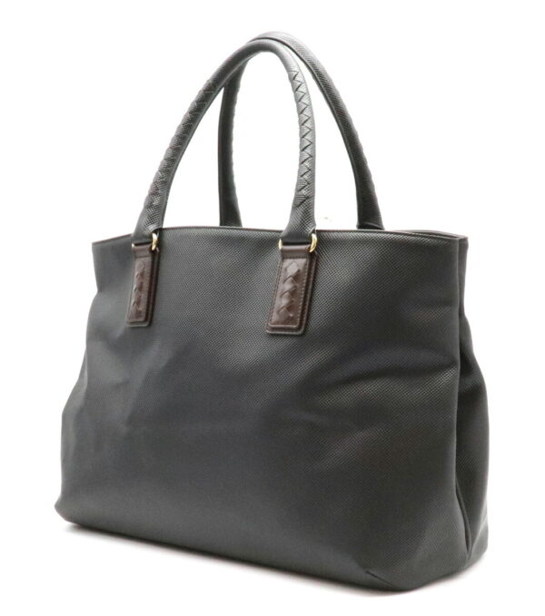 11940515 1 Bottega Veneta Marco Polo Tote Bag Leather Black Brown