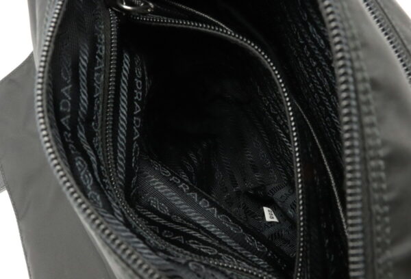 11940669 6 Prada Messenger Bag Nylon Leather Nero Hardware