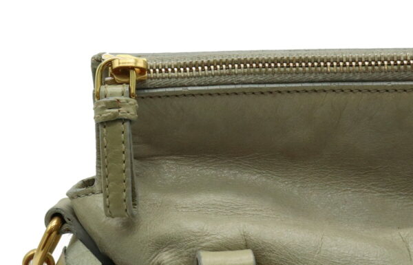 11940953 5 Miu Miu 2Way Shoulder Bag Leather Gray