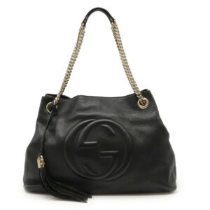 11950145 Chanel Chain Matelasse Single Flap Bag Black