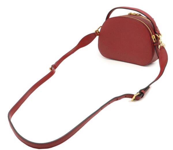 11980639 1 Prada Saffiano Lux 2WAY Shoulder Bag Leather Fuoco Red