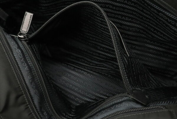 11990285 5 Prada 2WAY Shoulder Bag Nylon Leather Nero Black