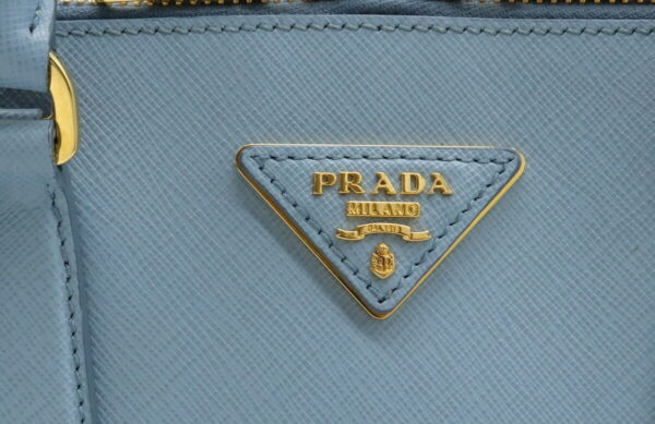 11990925 6 Prada Saffiano 2WAY Crossbody Bag Leather Astrale Blue