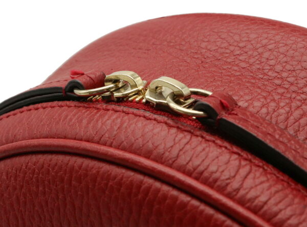 12000304 7 Gucci Soho Backpack Rucksack Chain Shoulder Leather Red