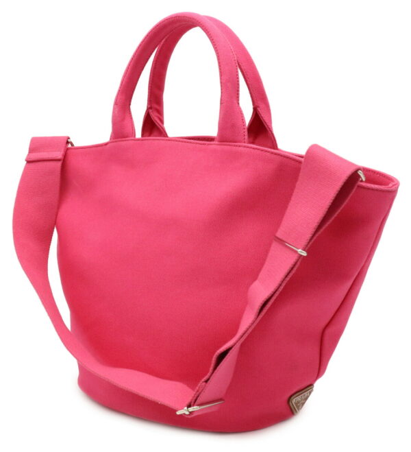 12000772 1 Prada Canapa 2WAY Tote Bag Peonia Pink