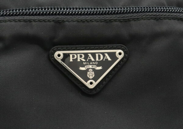 12000921 7 Prada Crossbody Nylon Leather Shoulder Bag Nero Black