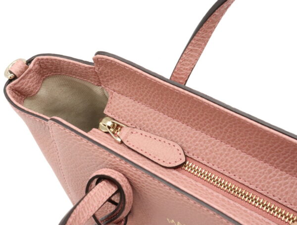 12001101 5 Gucci Swing Mini Handbag 2WAY Shoulder Bag Leather Pink