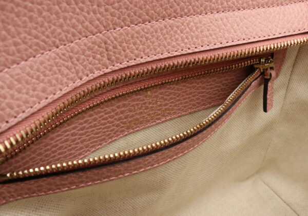 12001101 8 Gucci Swing Mini Handbag 2WAY Shoulder Bag Leather Pink