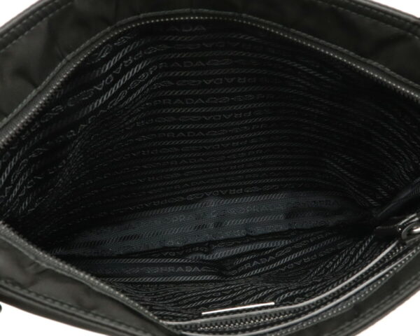 12001380 4 Prada Crossbody Nylon Leather Shoulder Bag Nero Black