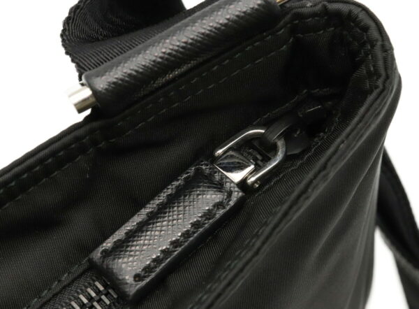 12001380 6 Prada Crossbody Nylon Leather Shoulder Bag Nero Black