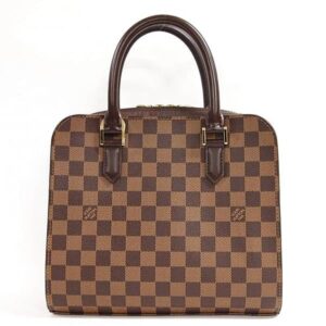 1200167928100137 Louis Vuitton Damier Navona Ebene Accessory Pouch Brown