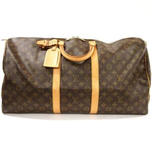 1200170928100014 Louis Vuitton Keepall Bandouliere 55 Monogram Bag Brown