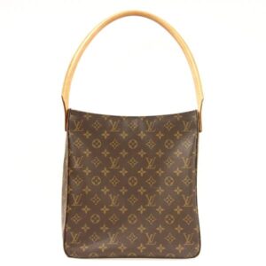 1200173928100076 Louis Vuitton Damier Monogram Neverfull PM Tote Bag Brown Gold Hardware