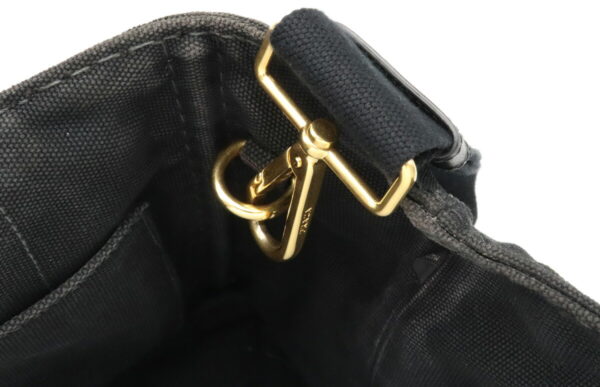 12010923 6 Prada Canapa Mini Canvas Tote Bag Nero Black