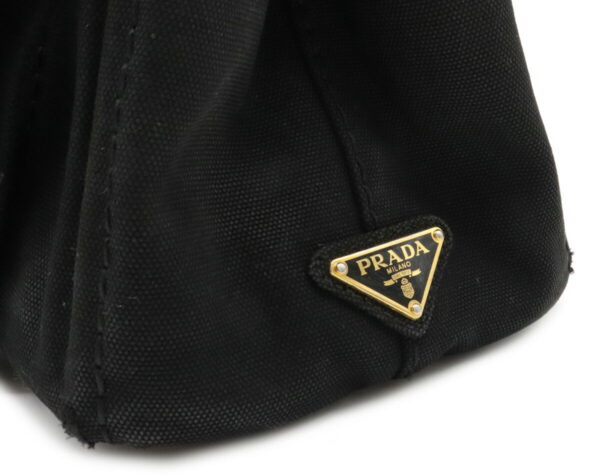 12010923 8 Prada Canapa Mini Canvas Tote Bag Nero Black