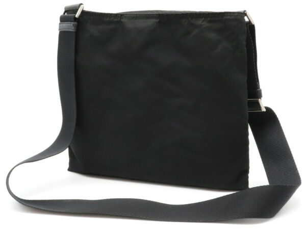 12011243 1 Prada Nylon Leather Crossbody Bag Nero Black