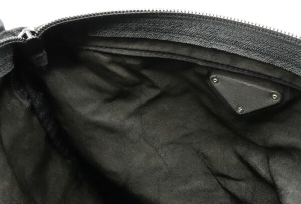 12011243 8 Prada Nylon Leather Crossbody Bag Nero Black