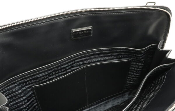 12020187 5 Prada Business Briefcase 2WAY Leather Bag Nero Black