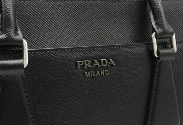 12020187 8 Prada Business Briefcase 2WAY Leather Bag Nero Black