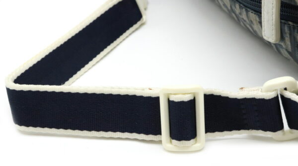 12020211 3 Christian Dior Trotter Waist Pouch Nylon Blue White