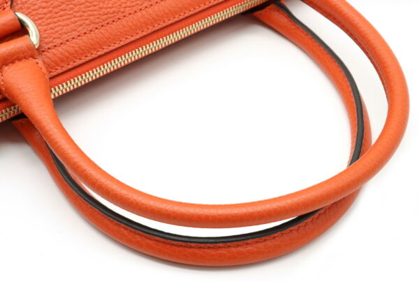 12020235 3 Gucci Interlocking G Handbag 2WAY Crossbody Leather Orange