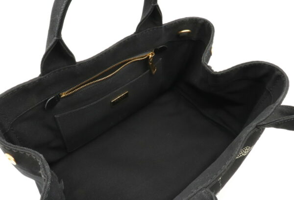 12020442 4 Prada Canapa 2WAY Tote Bag Nero Black