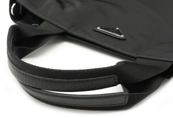 12020810 3 Prada 2WAY Crossbody Nylon Leather Tote Bag Nero Black