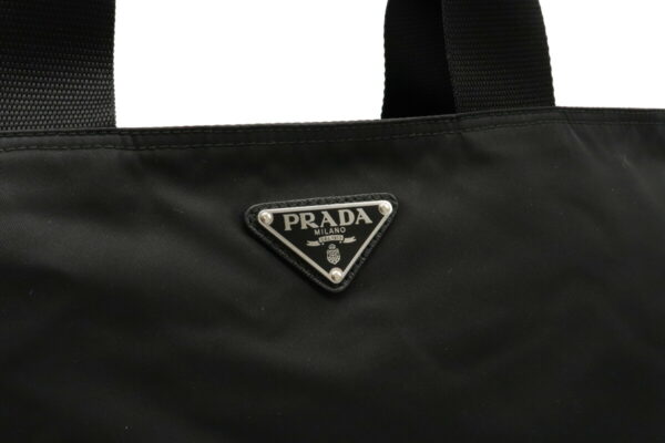 12020810 7 Prada 2WAY Crossbody Nylon Leather Tote Bag Nero Black