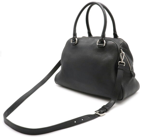 12020973 1 Prada 2WAY Leather Shoulder Bag Nero Black