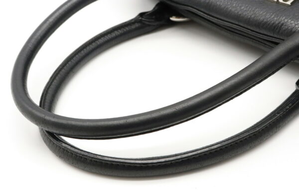 12020973 3 Prada 2WAY Leather Shoulder Bag Nero Black