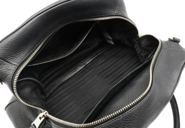 12020973 4 Prada 2WAY Leather Shoulder Bag Nero Black