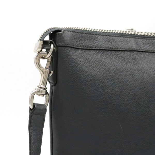 12021242 6 Gucci Shoulder Crossbody Bag Leather Gray Silver