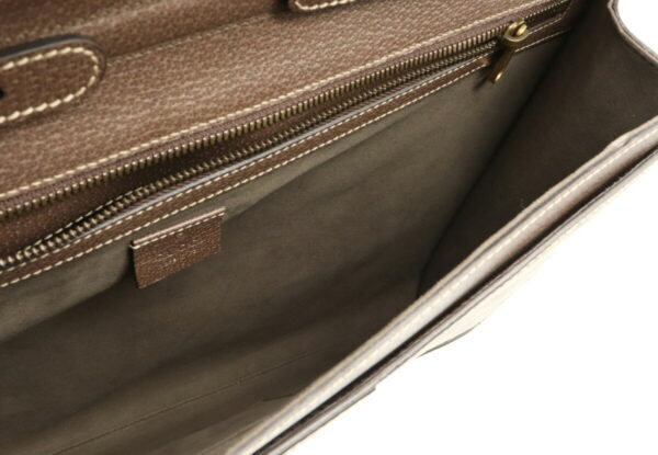 12021421 4 Gucci GG Supreme Web Shoulder Bag Clutch Brown