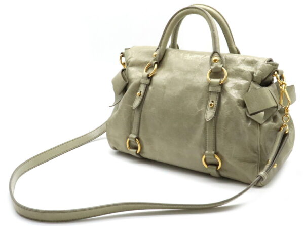 12021489 1 Miu Miu Crossbody Bag Leather Smoky Green