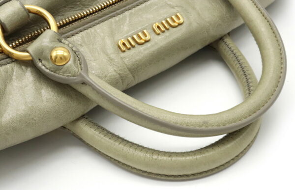 12021489 3 Miu Miu Crossbody Bag Leather Smoky Green